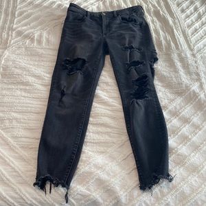American Eagle outfitters black high rise jeans, supper comfy